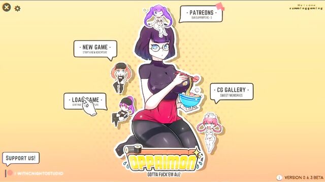 Oppaimon Hentai Pixel parody game Ep.9 pokemon girl footjob