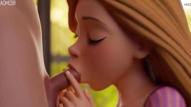 Rapunzel Gives Intense Blowjob! - Extended Version