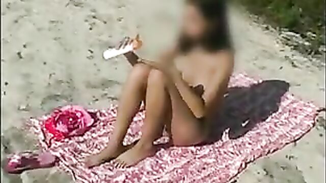 18 years old nudist teen at beach
