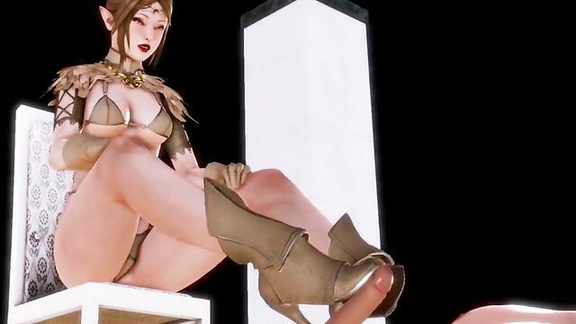 Honey Select Heeljobs - A Beautiful Elf and Her Boots