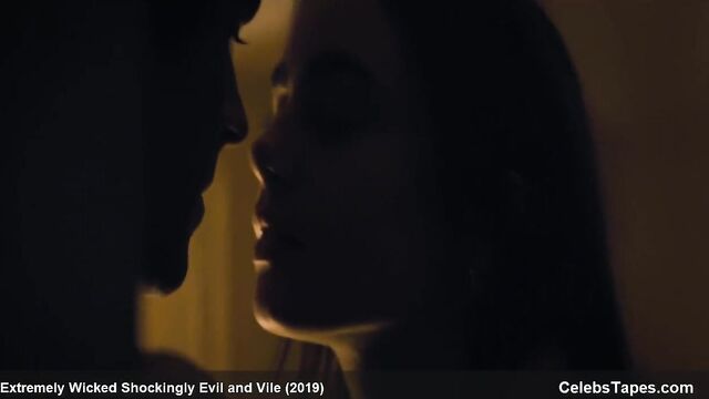 Lily Collins – sexy video