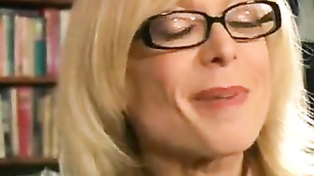 Nina Hartley with younger boy