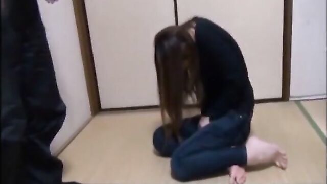Japanese girl gets busted by her Dom