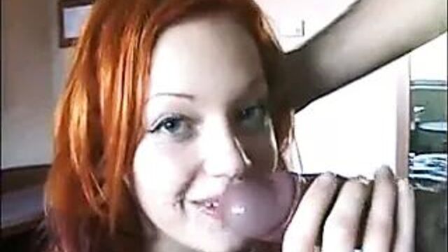Redhead beauty having anal orgasm