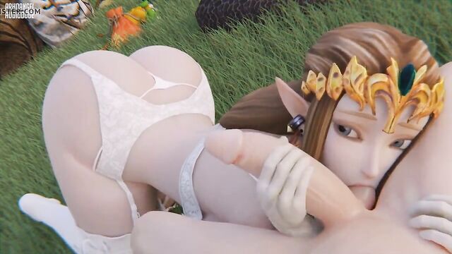 Princess Zelda Blowjob by Arhoangel (Extended Edit)