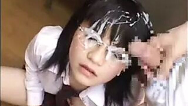 Japanese schoolgirl bukkake