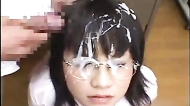 Japanese schoolgirl bukkake