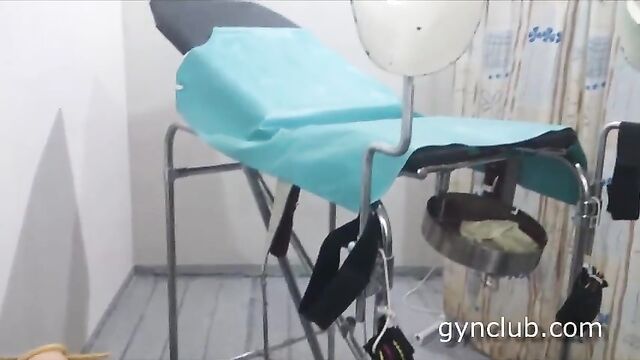 Episod-9 new Exam girl on a gynecological chair