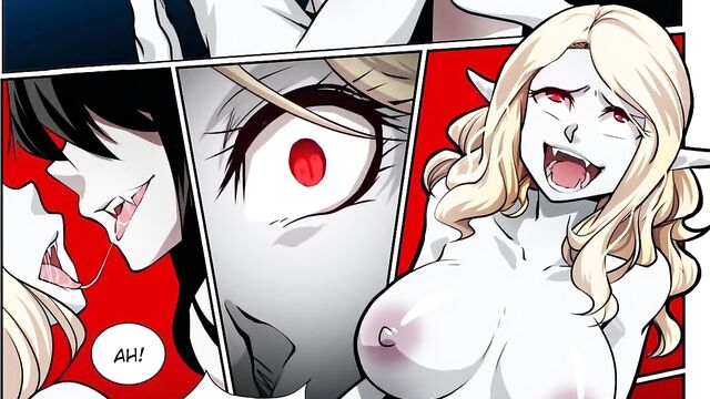 Vampire debut's - Transformation lesbian hentai