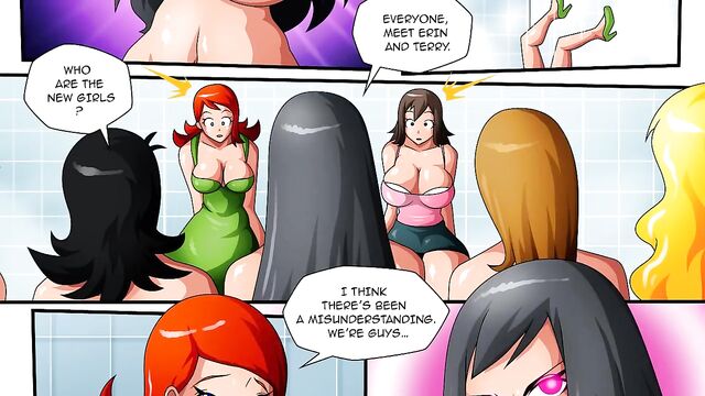 Gender Bender - Huge boobs hentai transformation