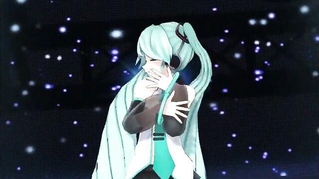 MMD Miku-Time Stop-Stripped on stage