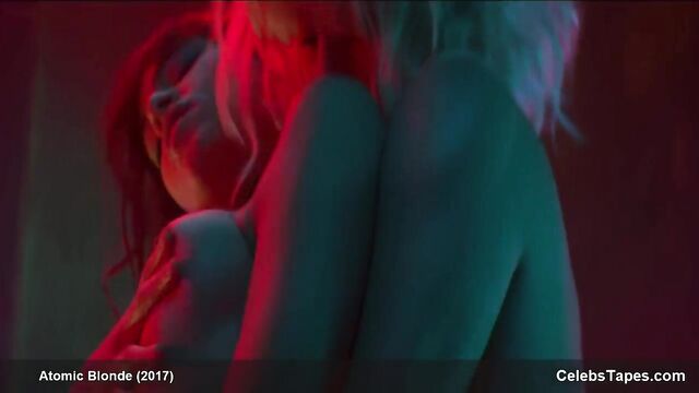 Charlize Theron and Sofia Boutella – sexy celebs video
