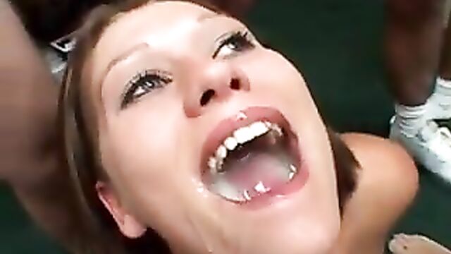 Astrid swallows 7 loads of cum