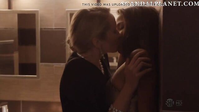 Anna Camp & Megalyn Echikunwoke Lesbo Kiss ScandalPlanet.Com