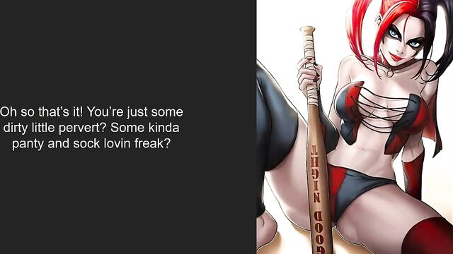 Hentai JOI - Harley Quinn (Humiliation, CBT, CEI)