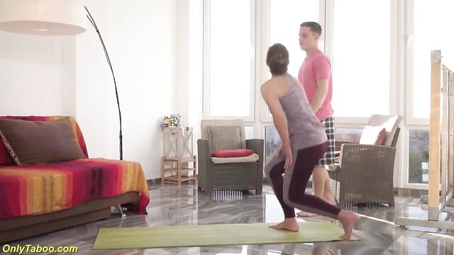 mom has rough sex with her yoga instructor