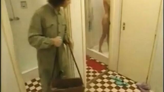 Hot young student girl fucked by the janitor