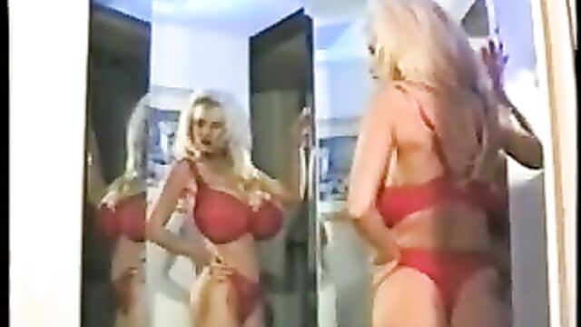 Busty Dusty Red Lingerie & Mirrors
