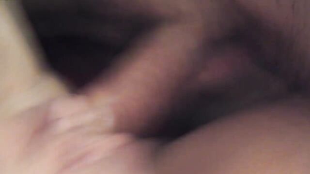 Extreme close-up creampie