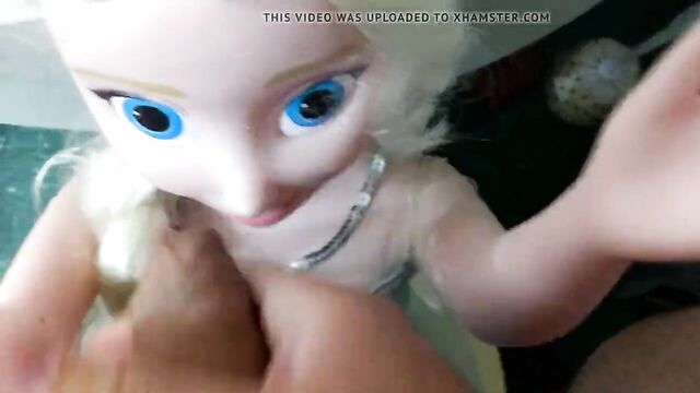 Elsa Frozen My Size Doll cum tribute