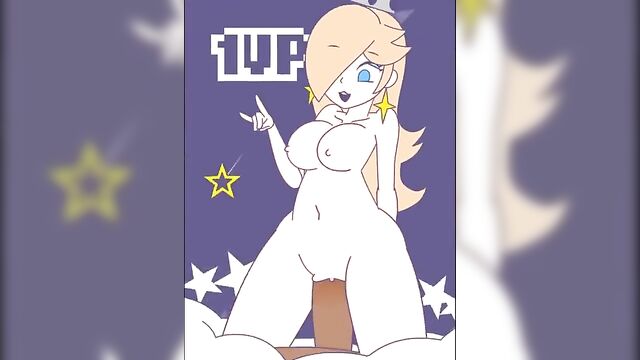 Mario Princess Rosalina 1UP by minus 8