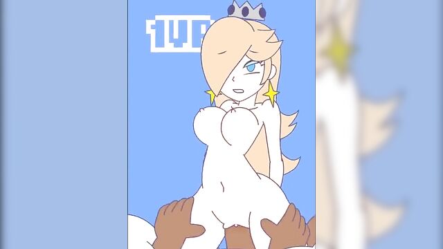 Mario Princess Rosalina 1UP by minus 8