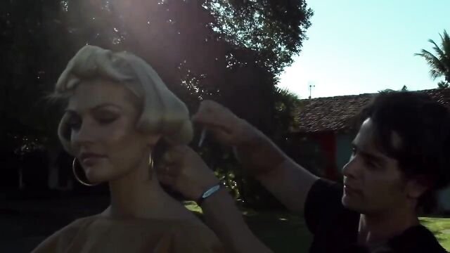 Candice Swanepoel - Vogue photoshoot, behind the scenes