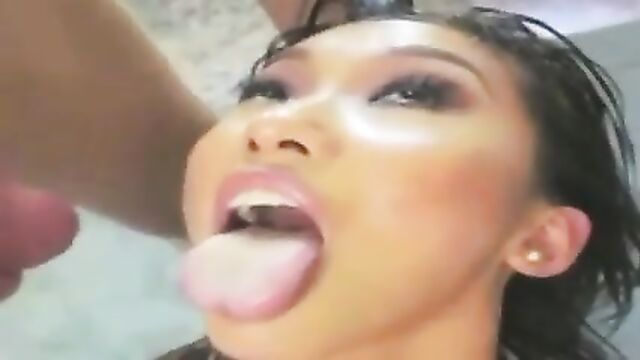 Alina Li Swallowing Compilation