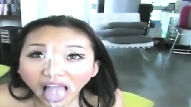 Alina Li Swallowing Compilation