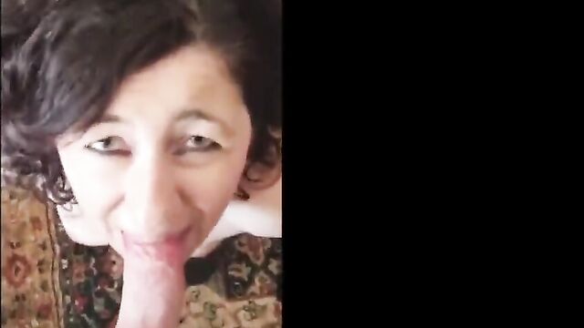 MILF talking w dick in mouth