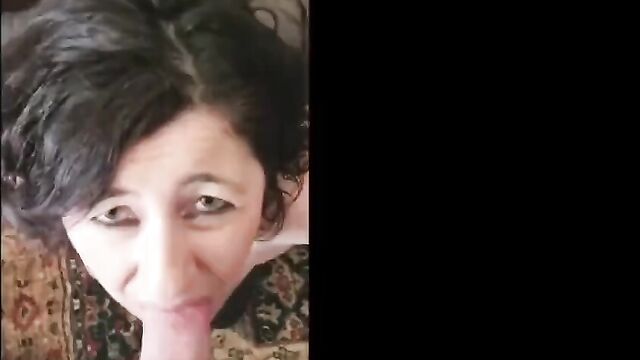 MILF talking w dick in mouth