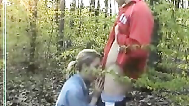 blonde couples first time on cam fucking in forrest - csm