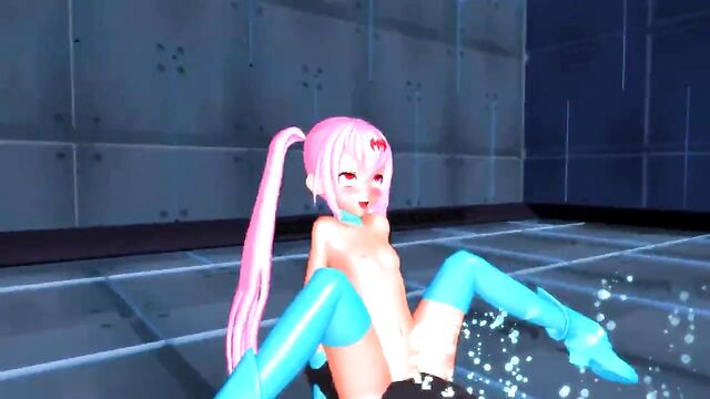 MMD Squirting on a Sybian Sex Machine GV00093