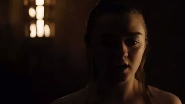 Maisie Williams (Aria Stark) Naked Sex Scene GOT S8 E2