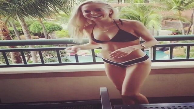 Portia Doubleday in bikini