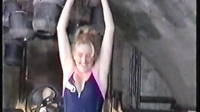 Young Gabby Logan Wet With Lots Of Cleavage
