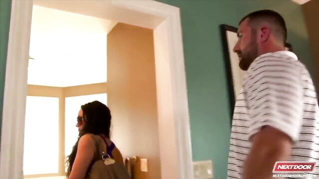 Hot brunette fucked by big dick real-estate agent