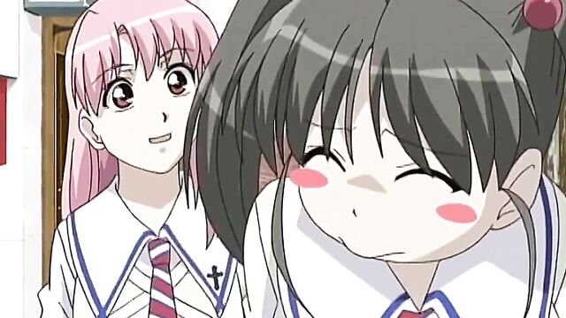 Classmate seduces hottie with a public blowjob - Hentai Sex