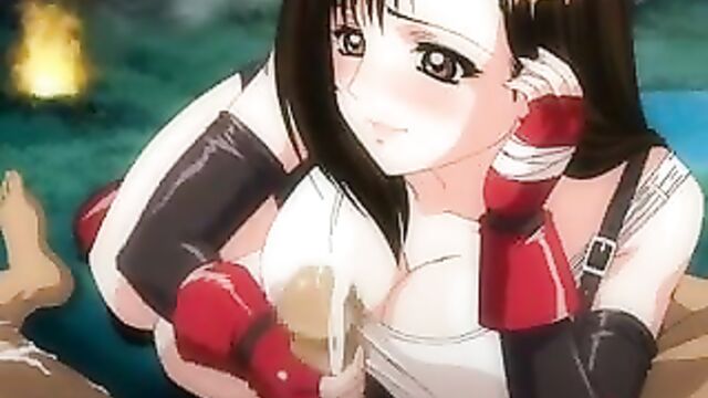 Tifa Blowjob subbed