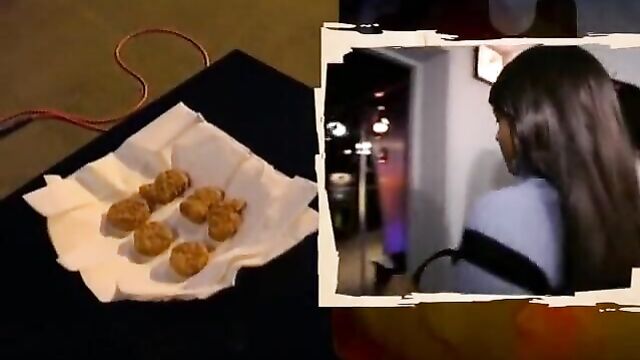 Faye eats chicken nugget from her sisters ass, Howard Stern
