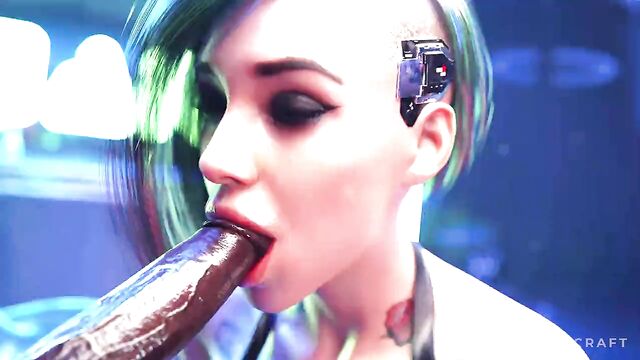 Judy Cyberpunk 2077 - Blowjob - (Uncensored)