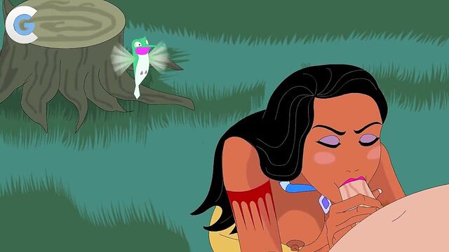 Pocahontas gets fucked by white dick