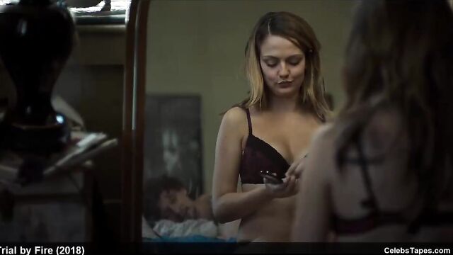Emily Meade topless and erotic lingerie movie scenes