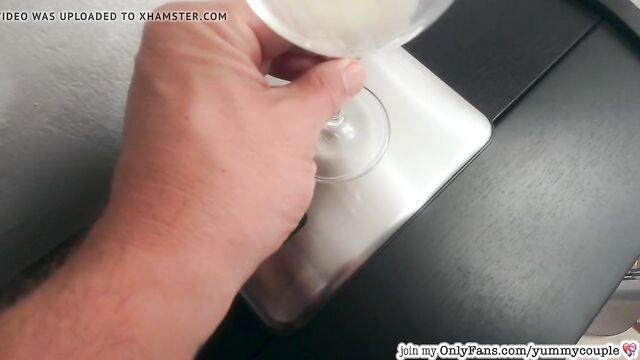 2 HUGE Loads In A Glass - I drink it ALL - YummyCouple