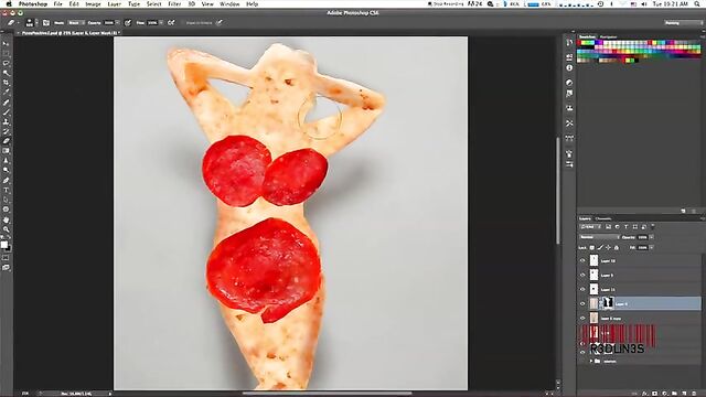 Photoshop Turns Pizza Into Woman