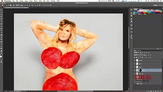 Photoshop Turns Pizza Into Woman