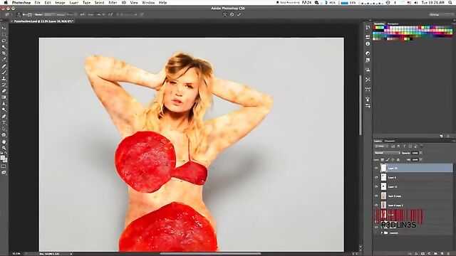 Photoshop Turns Pizza Into Woman