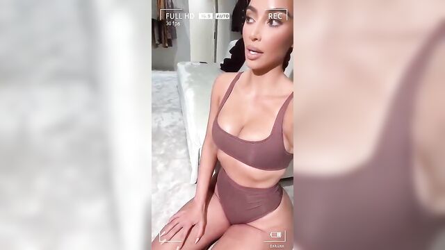 Kim Kardashian shiny