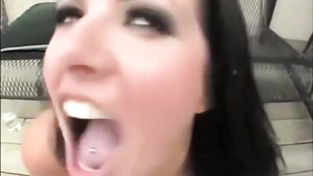 Filling mouth with cum - Compilation