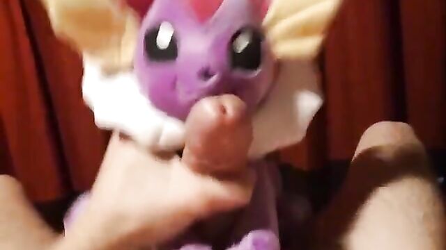 Vaporeon pokemon plush masterbation session